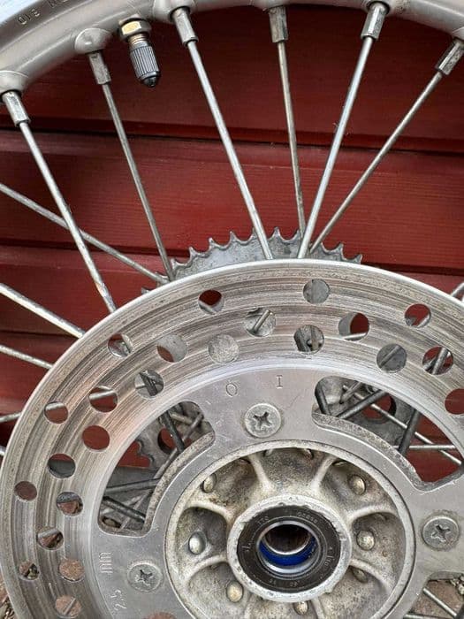 kolo tyl tylne kompletne tarcza zebatka 16 cal excel suzuki rm 80 / 85