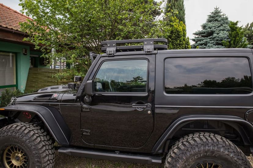 aluminiowy wyprawowy bagażnik dachowy jeep wrangler jk 2d 2007-2018