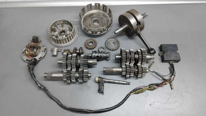 Kawasaki kx 250 wał skrzynia kosz stator moduł wałek