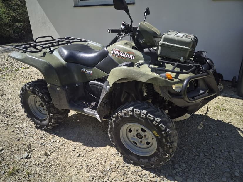 Suzuki Kingquad 750 pług Wyciagarka hak 4x4
