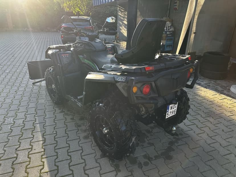Quad odes 650  z pługiem 2021