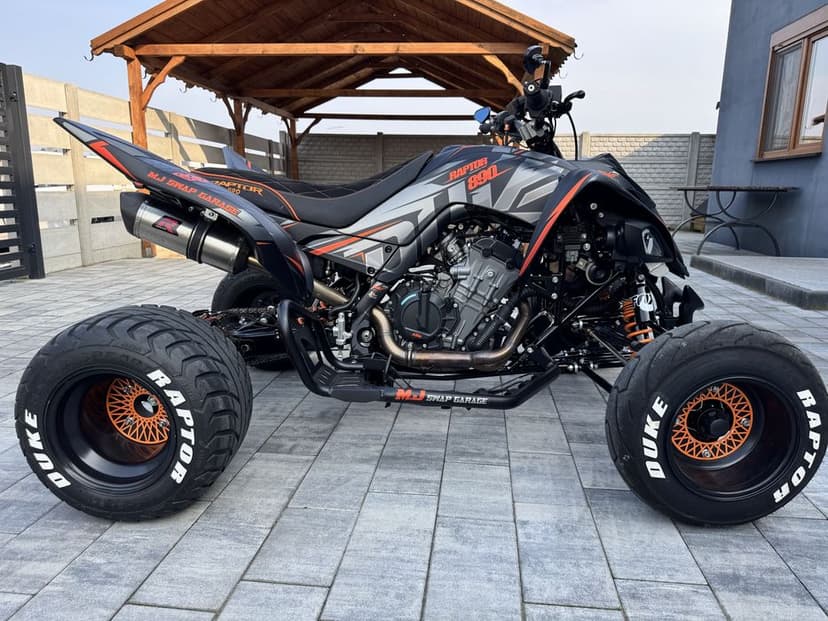 Yamaha Raptor swap ktm duke 890r 125 km
