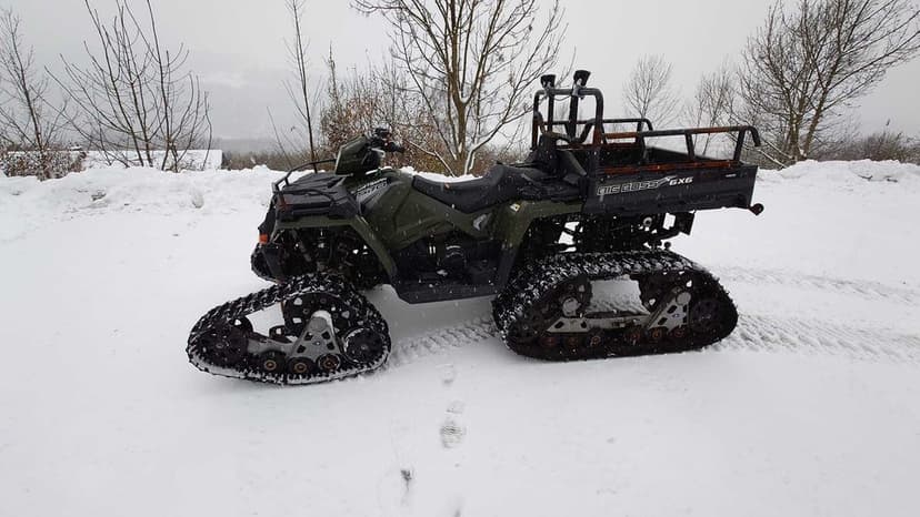 Gokart terenowy ratrak 6x6 Polaris sportsman gąsienice wszedolaz