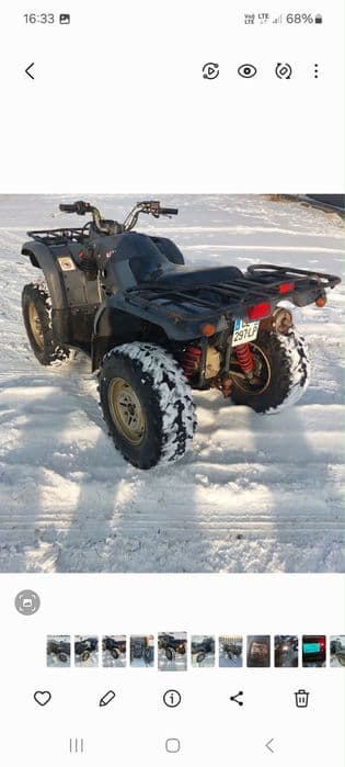 Yamaha kodiak grizzly 450 4x4 z 2006 roku z homologacja L7e.