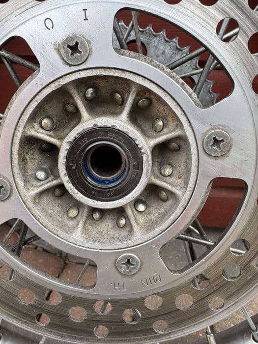 kolo tyl tylne kompletne tarcza zebatka 16 cal excel suzuki rm 80 / 85