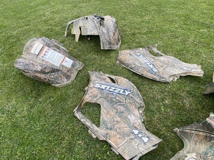Plastiki osłony owiewki boczek Yamaha grizzly 550/700 Camo camouflage