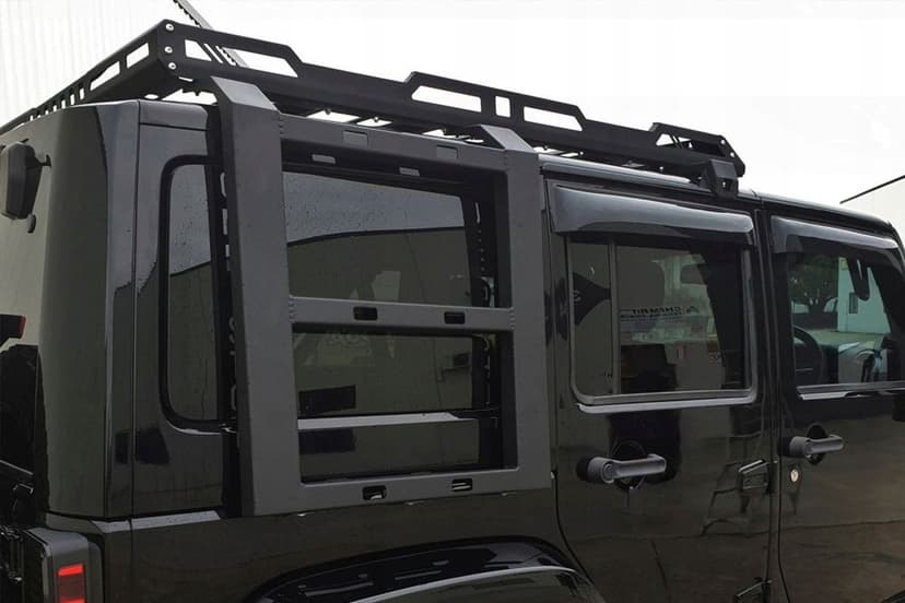 jeep wrangler jk 2007-2018 bagażnik dachowy z drabinką stal