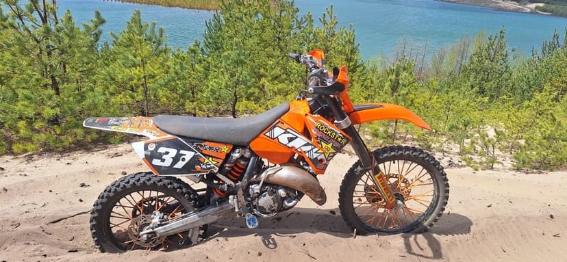 MOTO CROSS KTM SX 125 2006r NICASIL, głowica sportowa VHM, 30mth na tłoku, koła EXCEL, handbary