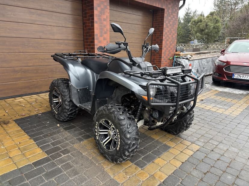 Yamah Grizzly 700 Homologacja, zarejestrowany jako pojazd samochodowy.