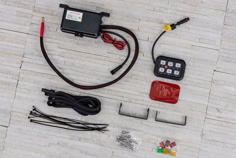 zespół przełączników offroad led panel 6 przewodów toyota hilux