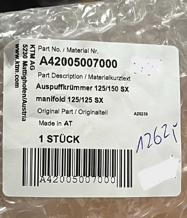Dyfuzor, wydech nowy do KTM, Husqvarna, GAS GAS 125/150 SX, XC-W 2023-26
