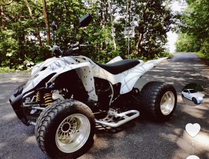 Yamaha Raptor 350 zarejestrowany cena zimowa mocny i szybki