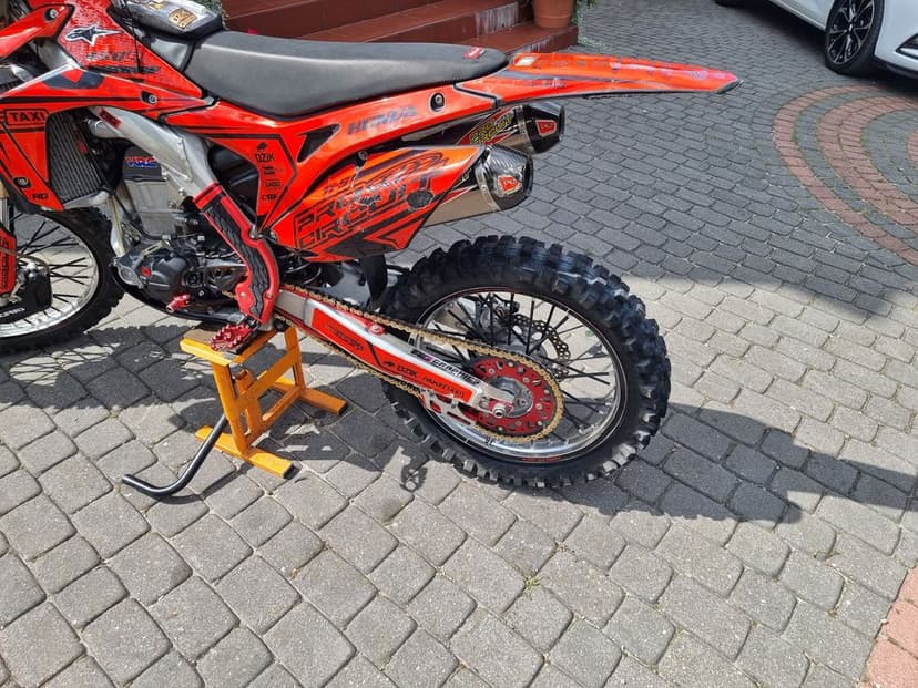 Honda crf 450 pełen ukald wydechowy