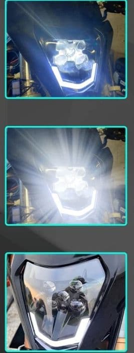 Lampa Led przednia exc ktm sxf enduro cross reflektor homologacja