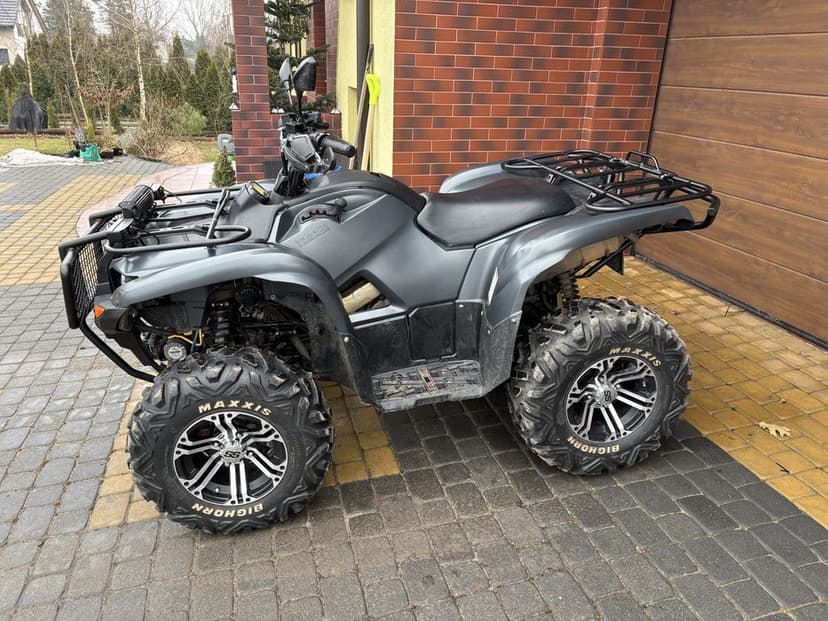 Yamah Grizzly 700 Homologacja, zarejestrowany jako pojazd samochodowy.