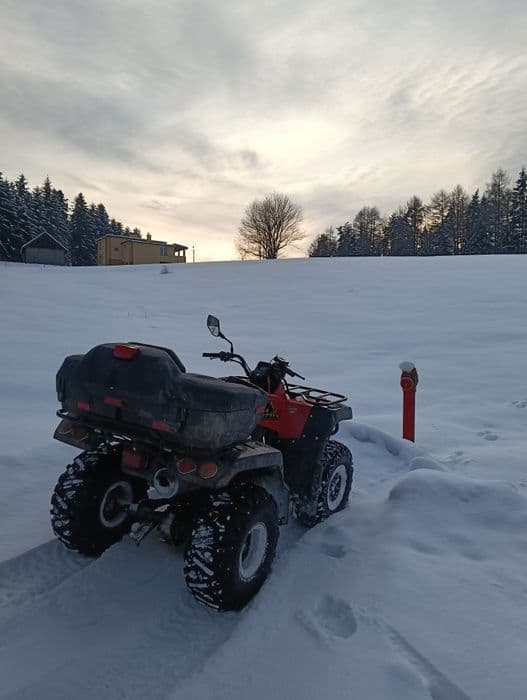 Yamaha grizzly YFM 600 4x4 pług, nowe opony!