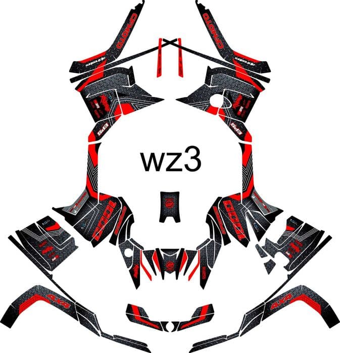 Naklejki CFmoto Cforce 850 - 1000 Okleina G2