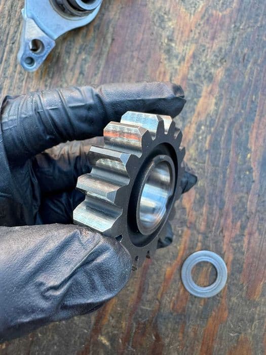 zebatka tryb skrzyni biegow skrzynia transmi Kawasaki kfx 450 r 08-14