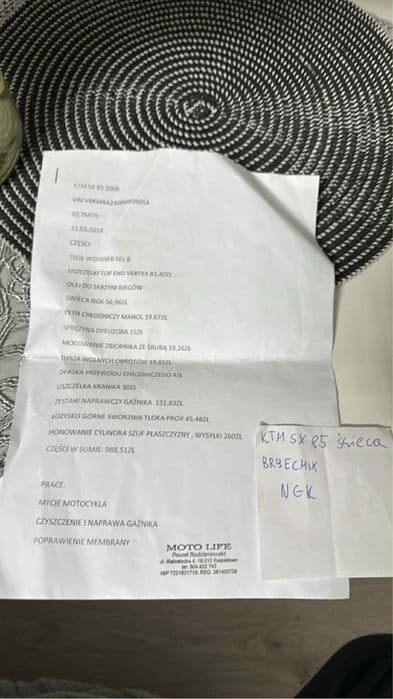 KTM sx 85 , 50 mth po remoncie nie (kxf,excf ,sxf ,rmz )