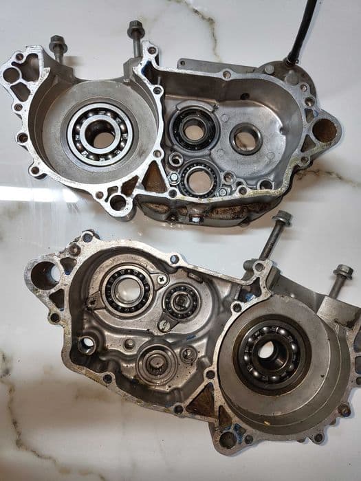 Kawasaki kx 250 gaźnik wał dekiel skrzynia kartery siedzenie zbiornik