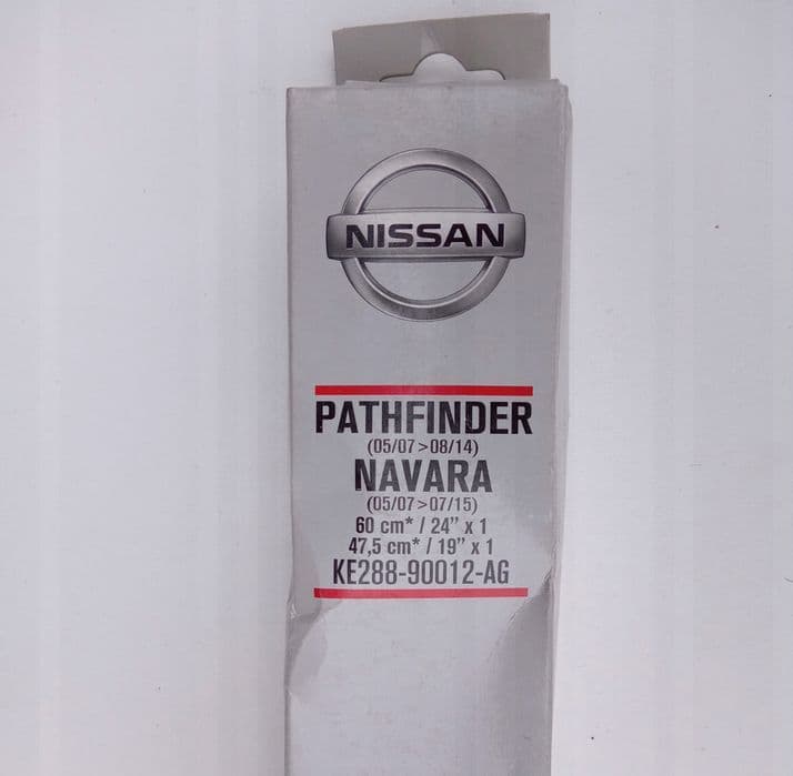 PIÓRA WYCIERACZEK 60 cm 24" 47,5 cm 19" NISSAN NAVARA D40 PATHFINDER R