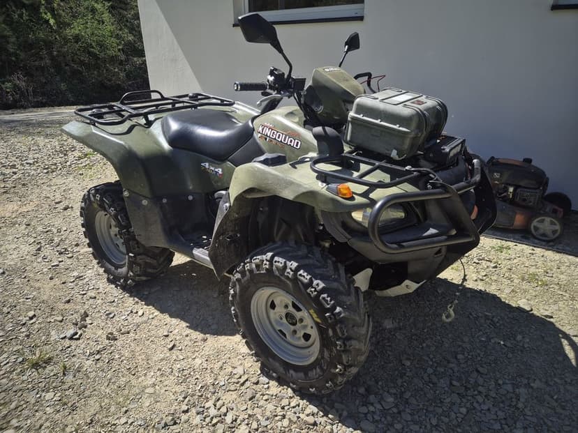 Suzuki Kingquad 750 pług Wyciagarka hak 4x4