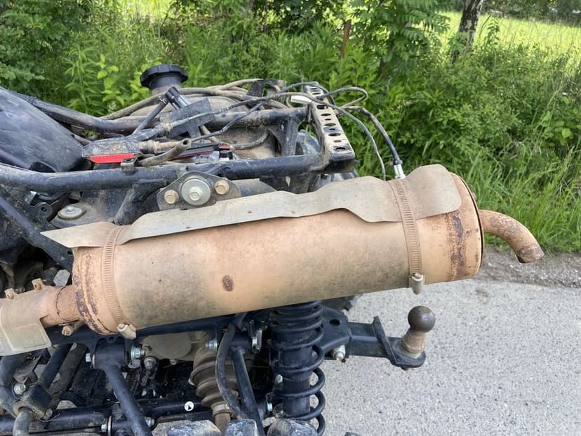 Rama wariator połoś wahacz silnik plastiki Yamaha grizzly 550/700