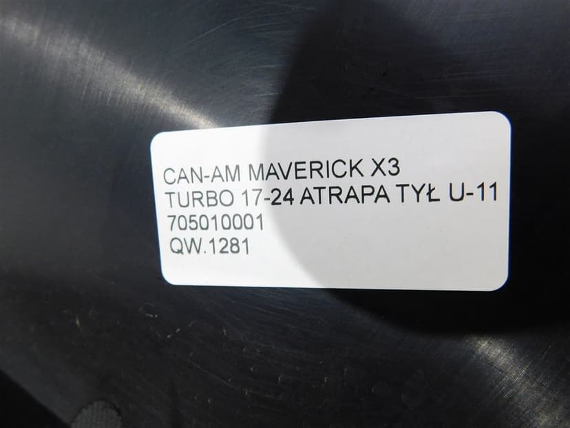 WYPEŁNIENIE PLASTIK CAN-AM MAVERICK X3 TURBO 17-24 ATRAPA TYŁ U-11 705010001