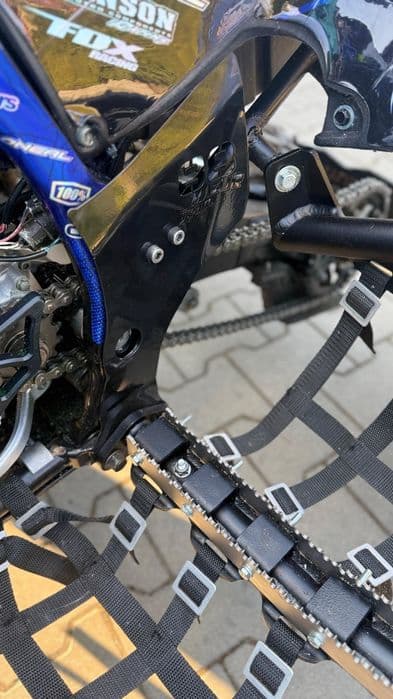 Osłony boczne Yamaha YFZ450R (2009+) nierdzewka