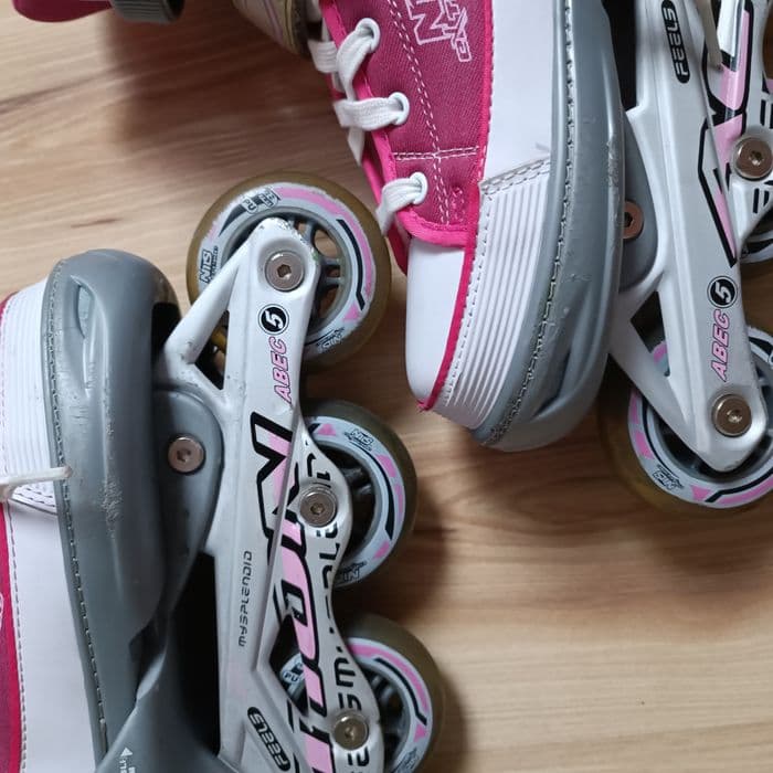 Nils Extrême rolki regulowane 37-40 ABEC 5 trampki różowe