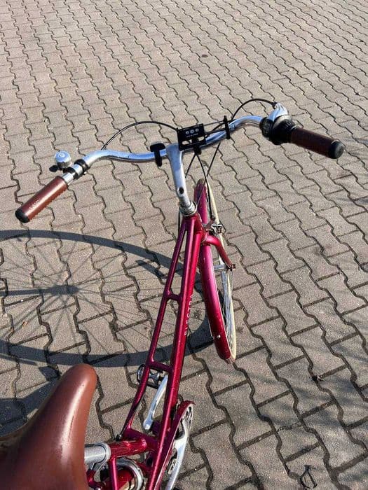 Rower miejski Electra Loft 7D EQ Step-Thru bordowy