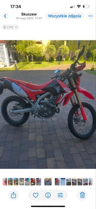Sprzedam Honda CRF 250 L z malym przebiegiem