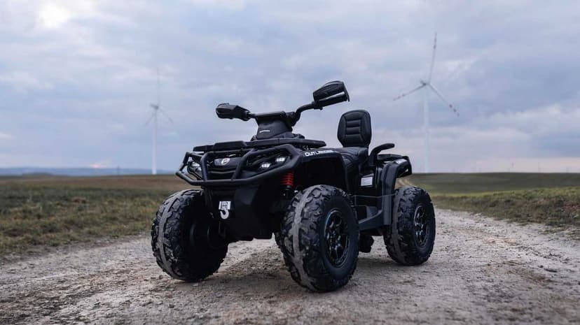 Quad na akumulator + PRZYCZEPA Can Am Outlander 4x200W 24V ATV
