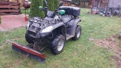 quad MXU 500  wyciągarka halogen led pług kufer  2010 zarejestrowany