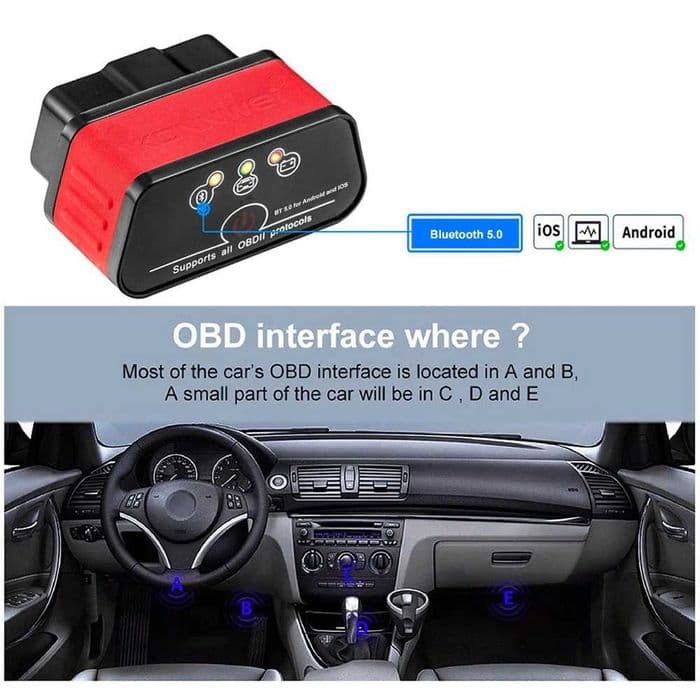 KONNWEI KW903 Bluetooth 5.0 interfejs diagnostyczny dla iPhone Android