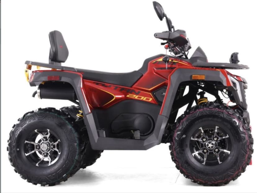 QUAD ASIX TYTAN 200cc Ledy Oparcie Alufelgi Silnik LONCIN RATY DOSTAWA