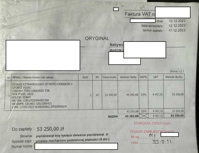 CF moto, CFORCE 850 XC    !Promocja!