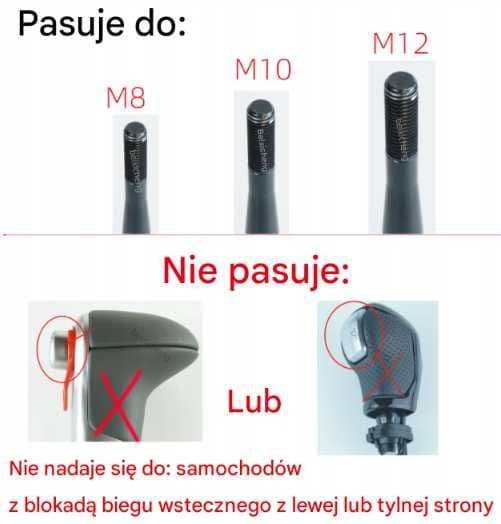 Kryształowa Gałka BIEGÓW LED SUZUKI Swift Vitara Baleno Liana Samurai