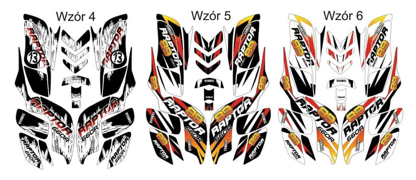 Naklejki Yamaha Raptor 660 okleina