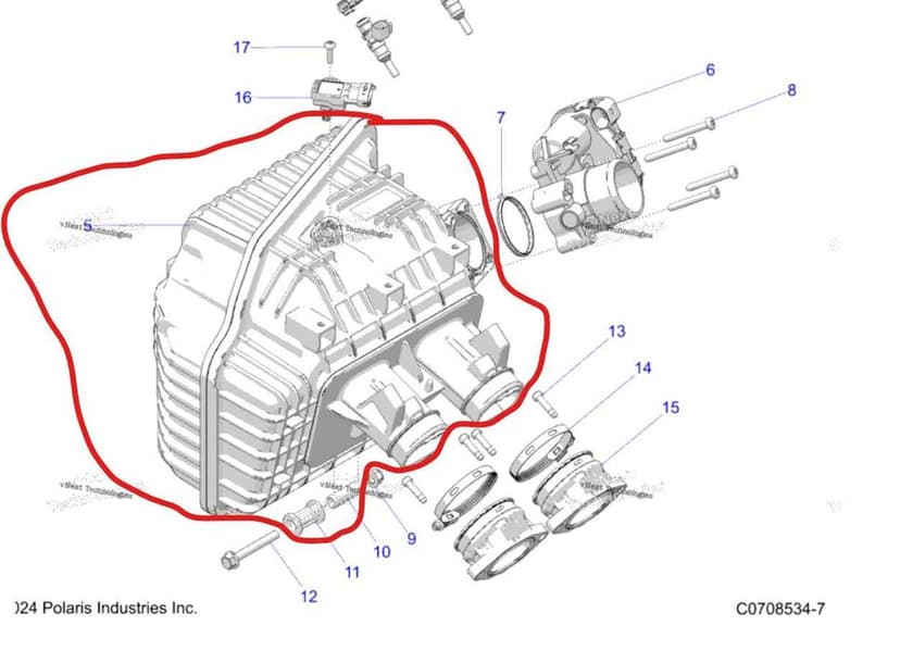 Polaris RZR Sport Expedytion kolektor dolotowy oryginalny OEM Box