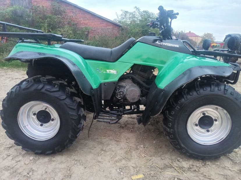 kawasaki klf 300 4x4 wyciagarka  transport