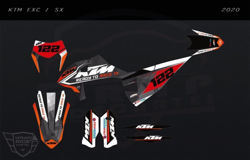 Profesjonalna Okleina PRO MX - KTM SX SXF EXC wszystkie roczniki