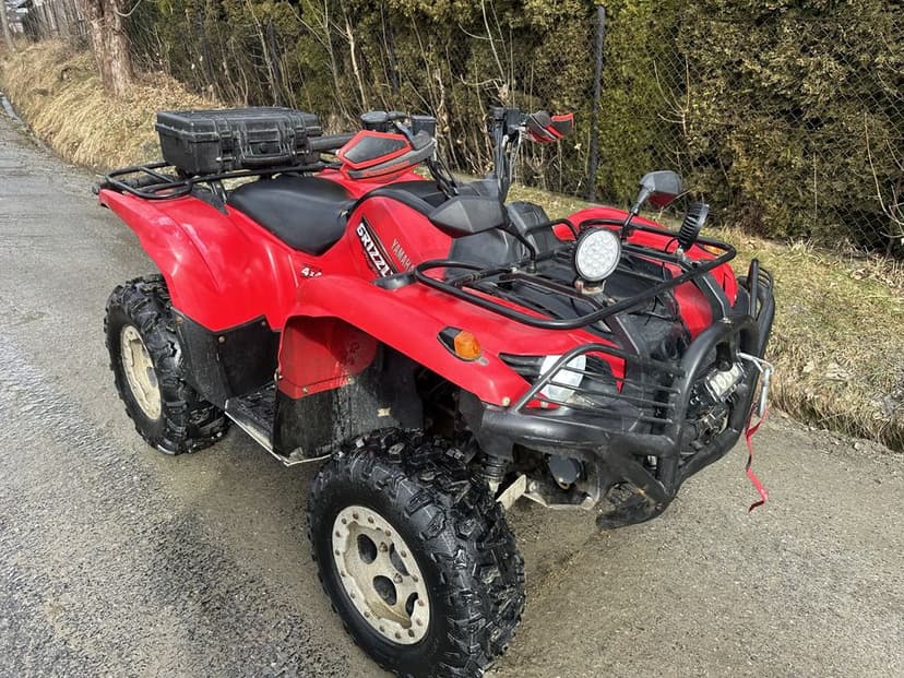 Yamaha Grizzly 700 Zarejestrowana 4x4 blokada Pług Mega doposażony hak