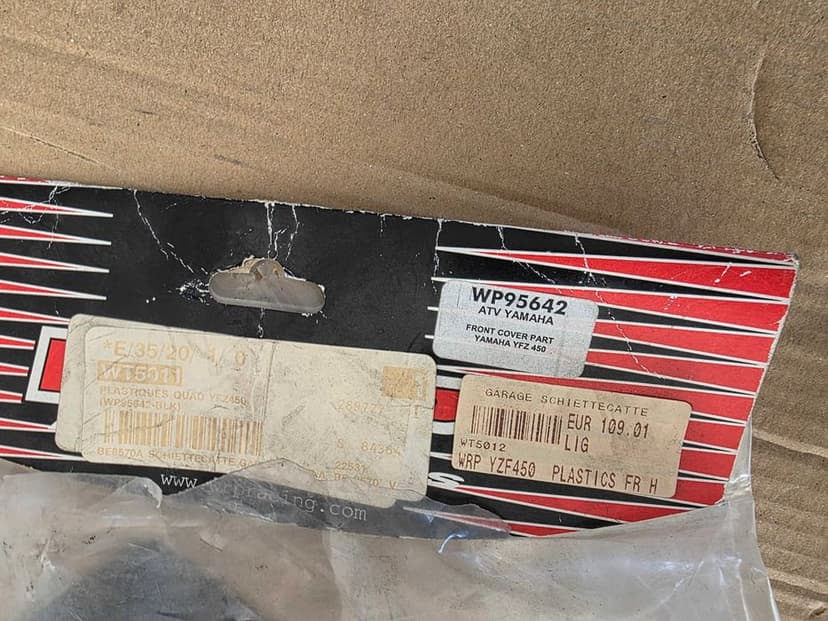 Owiewka błotnik plastik wypełnienie Yamaha YFZ 450 nadkole nowe