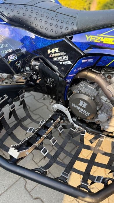 Osłony boczne Yamaha YFZ450R (2009+) nierdzewka