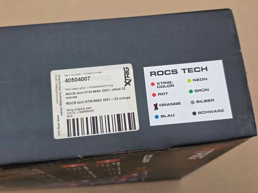 Półki zawieszenia X trig ROCS KTM sx 65 r. 21-23 offset 22mm stan BDB