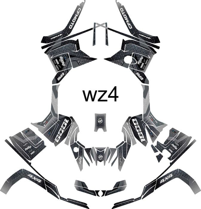 Naklejki CFmoto Cforce 850 - 1000 Okleina G2