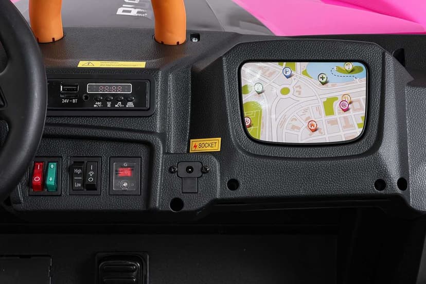 Różowe Auto na akumulator dla dzieci Buggy Arctic Cat WILDCAT XX A600