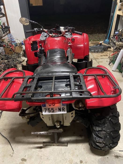 Rama wahacz piasta półoś dyfer sterownik Yamaha grizzly 660 wydech