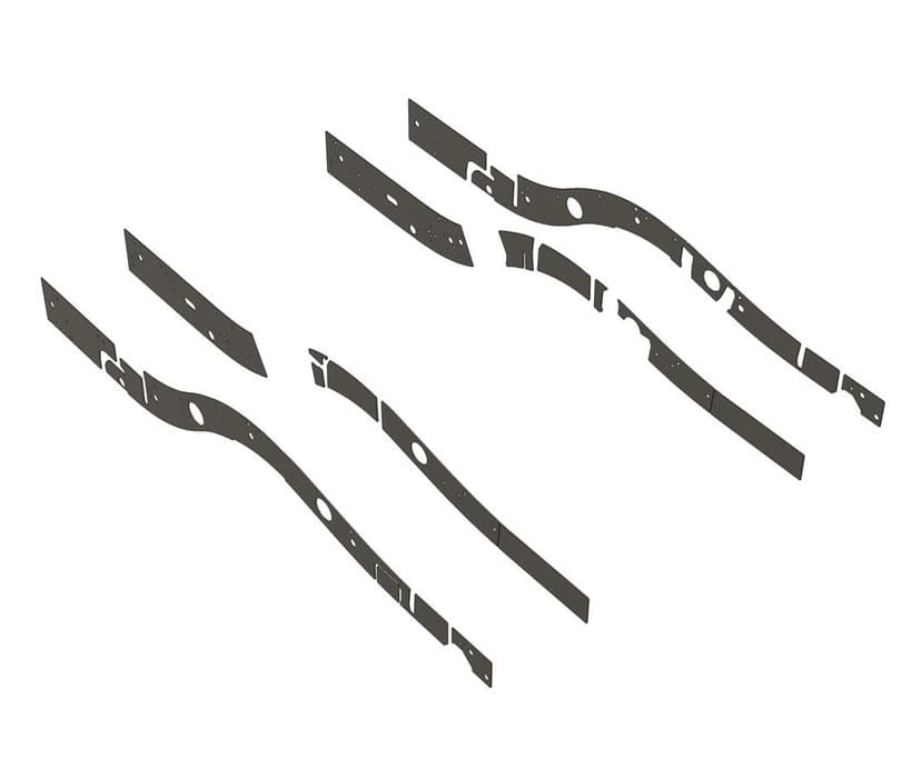 Reperaturki nakładki ramy nissan patrol y61 long lwb tył reperaturka